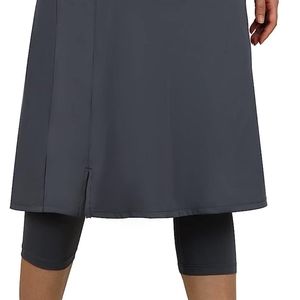 ANIVIVO Women Long Knee Length Skirted Leggings, High Waist